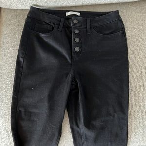 NWOT Black high rise jeans size 10